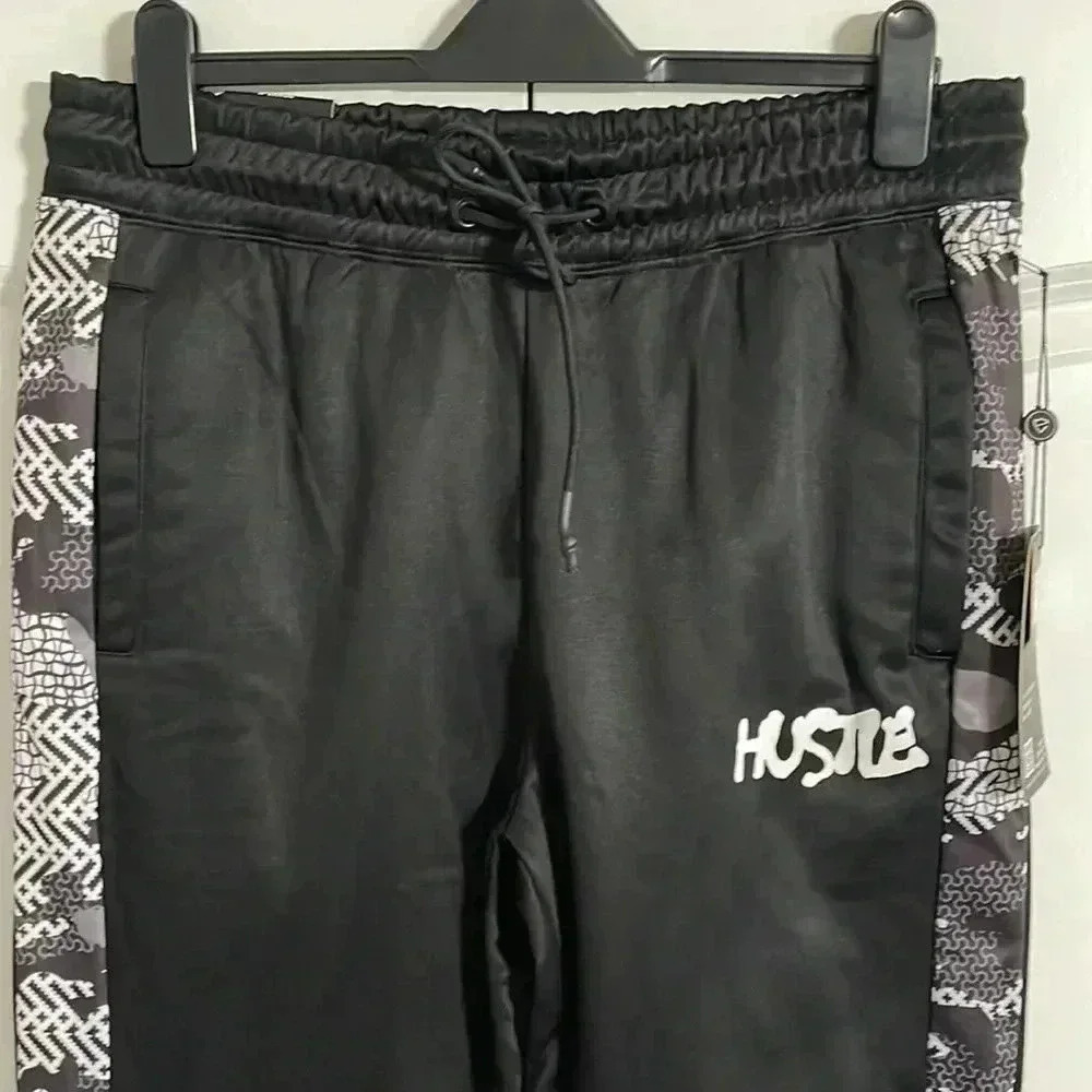 Encrypted Drawstring Fleece Joggers​​ - Picture 5 of 12